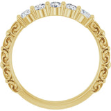 14K Yellow Gold 1/2 CTW Natural Diamond Anniversary Band