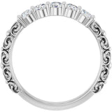 14K White Gold 1/2 CTW Natural Diamond Anniversary Band