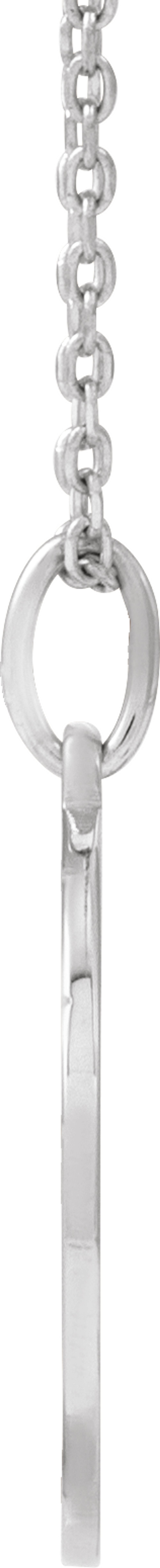 Sterling Silver Engravable Volleyball 16-18" Necklace