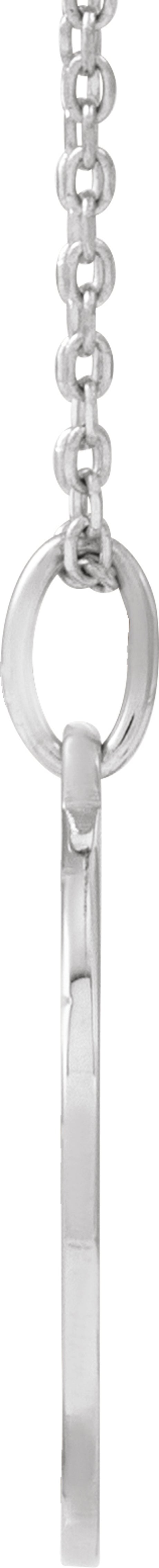Sterling Silver Engravable Volleyball 16-18" Necklace