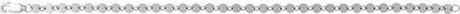 Sterling Silver 4 mm Mirror 7" Chain