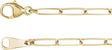 18K Yellow Gold 2.4 mm Paperclip-Style 16" Chain