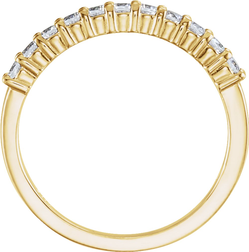 14K Yellow Gold 1/5 CTW Lab-Grown Diamond  Anniversary Band