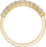 14K Yellow Gold 1/5 CTW Natural Diamond Anniversary Band