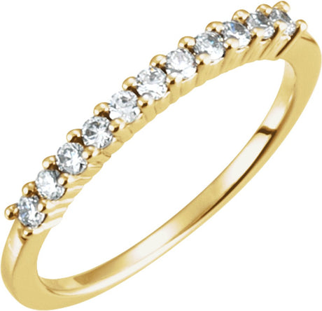 14K Yellow Gold 1/5 CTW Natural Diamond Anniversary Band
