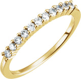 14K Yellow Gold 1/5 CTW Lab-Grown Diamond  Anniversary Band