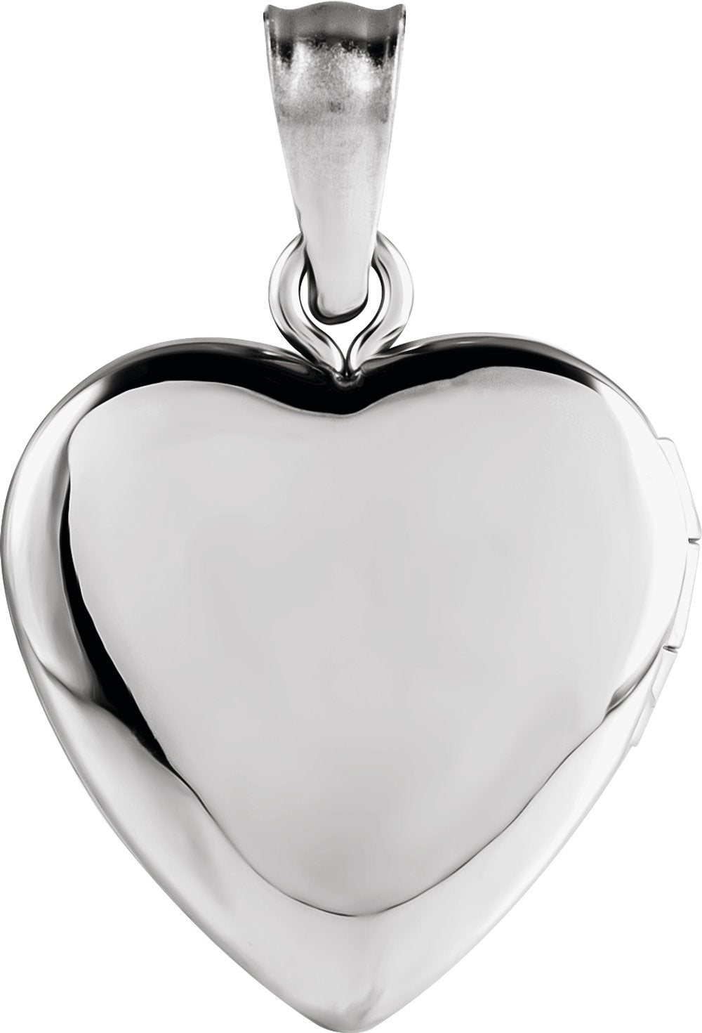 Sterling Silver Engravable Heart Locket