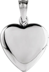 Sterling Silver Engravable Heart Locket