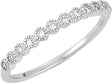 14K White 1/6 CTW Natural Diamond Anniversary Band Size 7