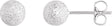 Sterling Silver 6 mm Stardust Ball Earrings 