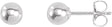 Sterling Silver 5 mm Ball Stud Earrings