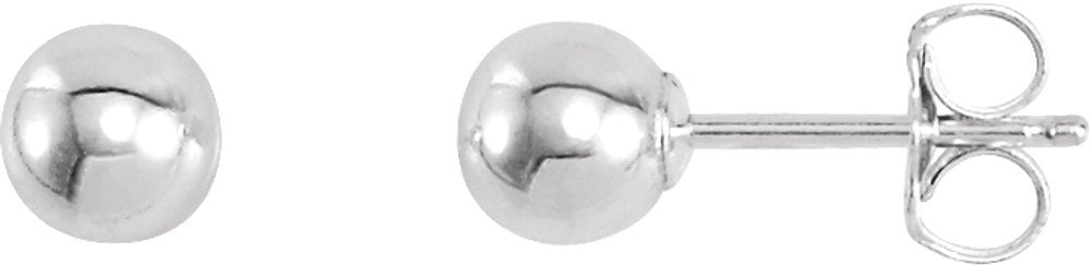 Sterling Silver 5 mm Ball Stud Earrings