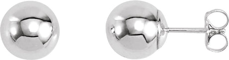 Sterling Silver 8 mm Ball Stud Earrings