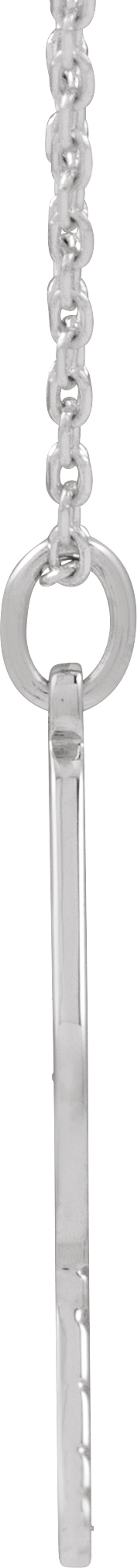 Sterling Silver Engravable Pickleball Paddle 16-18" Necklace