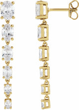 14K Yellow Gold 3 1/4 Lab-Grown Diamond Earrings