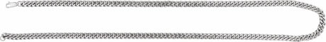 Sterling Silver 4.8 mm Curb 20" Chain