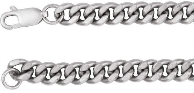Sterling Silver 4.8 mm Curb 24" Chain