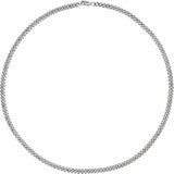 Sterling Silver 4.8 mm Curb 18" Chain