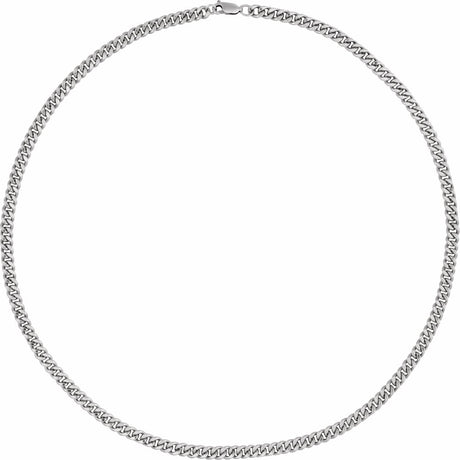 Sterling Silver 4.8 mm Curb 18" Chain