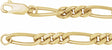 14K Yellow Gold-Filled 5.2 mm Figaro 24" Chain