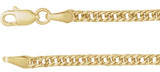 14K Yellow Gold 2.7 mm Curb 24" Chain