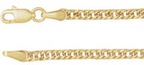 14K Yellow Gold 2.7 mm Curb 7" Chain