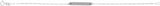 Sterling Silver Engravable Bar 7" Bracelet
