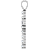 14K White Gold 3/4 CTW Natural Diamond Cross Pendant