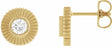 14K Yellow Gold 1/3 CTW Lab-Grown Diamond Starburst Stud Earrings