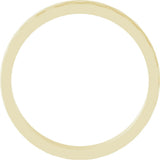 14K Yellow Gold 3.5 mm Hexagon Pattern Band Size 8