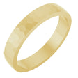 14K Yellow Gold 3.5 mm Hexagon Pattern Band Size 8