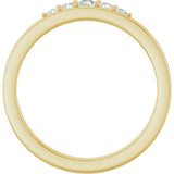 14K Yellow Gold 1/6 CTW Natural Diamond Stackable Ring
