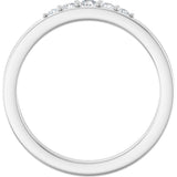 14K White Gold 1/6 CTW Lab-Grown Diamond Stackable Ring