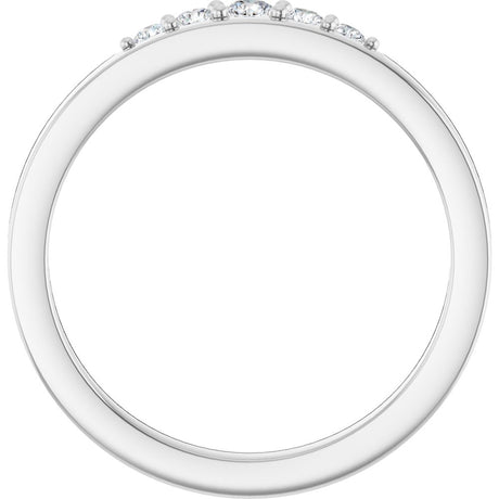14K White Gold 1/6 CTW Lab-Grown Diamond Stackable Ring