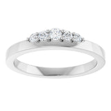 14K White Gold 1/6 CTW Lab-Grown Diamond Stackable Ring