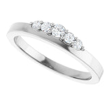 14K White Gold 1/6 CTW Lab-Grown Diamond Stackable Ring