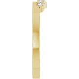 14K Yellow Gold 1/6 CTW Natural Diamond Stackable Ring