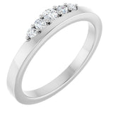 14K White Gold 1/6 CTW Lab-Grown Diamond Stackable Ring