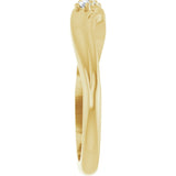 14K Yellow Gold .08 CTW Lab-Grown Diamond Three-Stone Ring