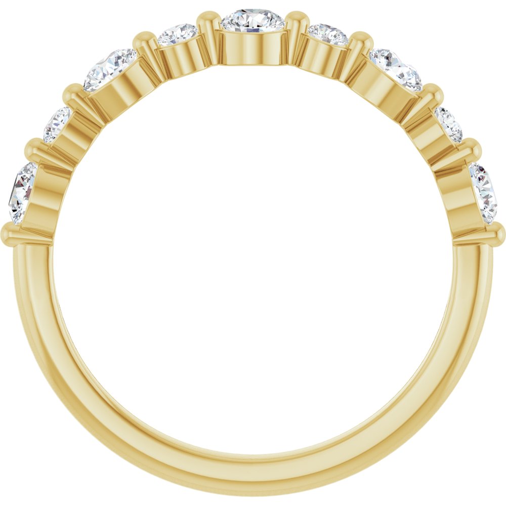 14K Yellow Gold 5/8 CTW Lab-Grown Diamond Anniversary Band