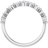 14K White Gold 1/2 CTW Natural Diamond Anniversary Band