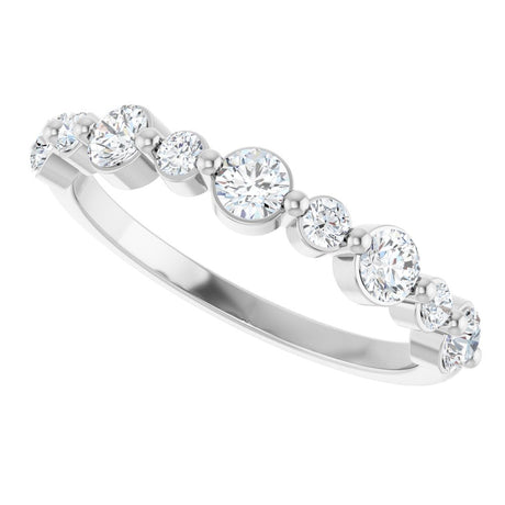 14K White Gold 5/8 CTW Lab-Grown Diamond Anniversary Band
