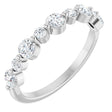 14K White Gold 1/2 CTW Natural Diamond Anniversary Band