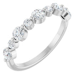 14K White Gold 1/2 CTW Natural Diamond Anniversary Band