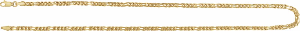 14K Yellow Gold 3.2 mm Franco 18" Chain