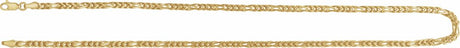 14K Yellow Gold 3.2 mm Franco 24" Chain