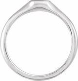 Sterling Silver 8x6 mm Oval Signet Ring
