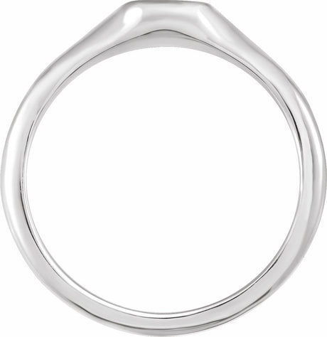 Sterling Silver 8x6 mm Oval Signet Ring