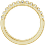 14K Yellow Gold 1/3 CTW Lab-Grown Diamond Anniversary Band