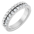 14K White Gold 1/3 CTW Lab-Grown Diamond Anniversary Band